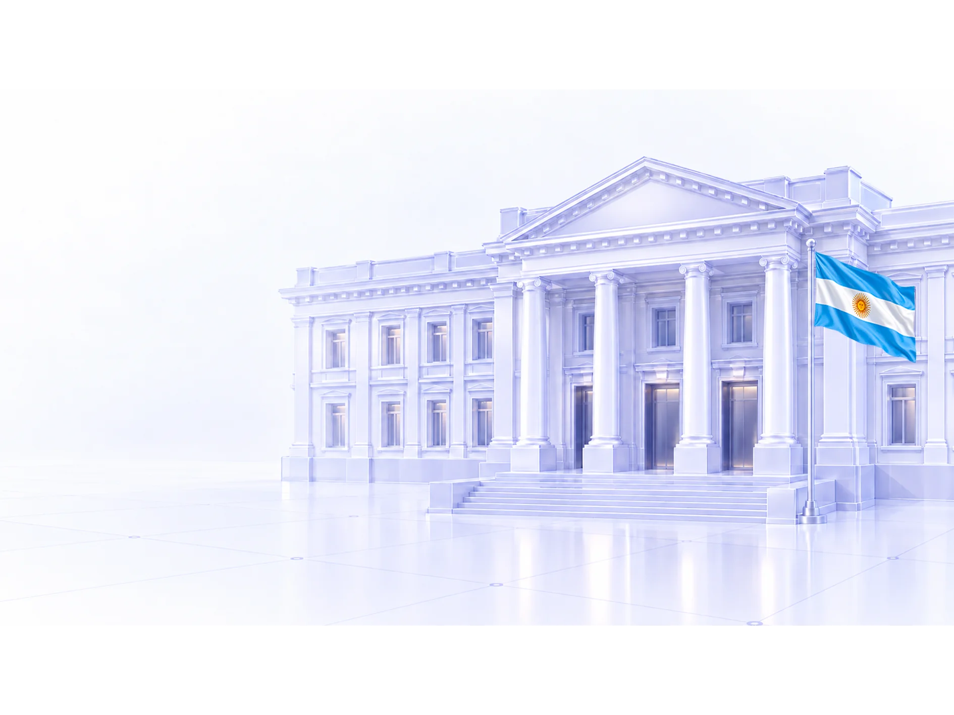 Edificio institucional argentino con la bandera: el compliance argentino resuelto en VeBOX